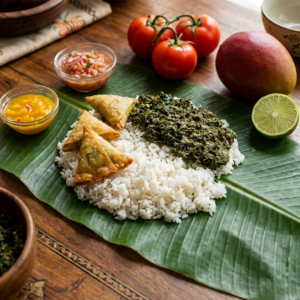 Madaba Végétarien – Riz Coco & Feuilles de Manioc Pilées